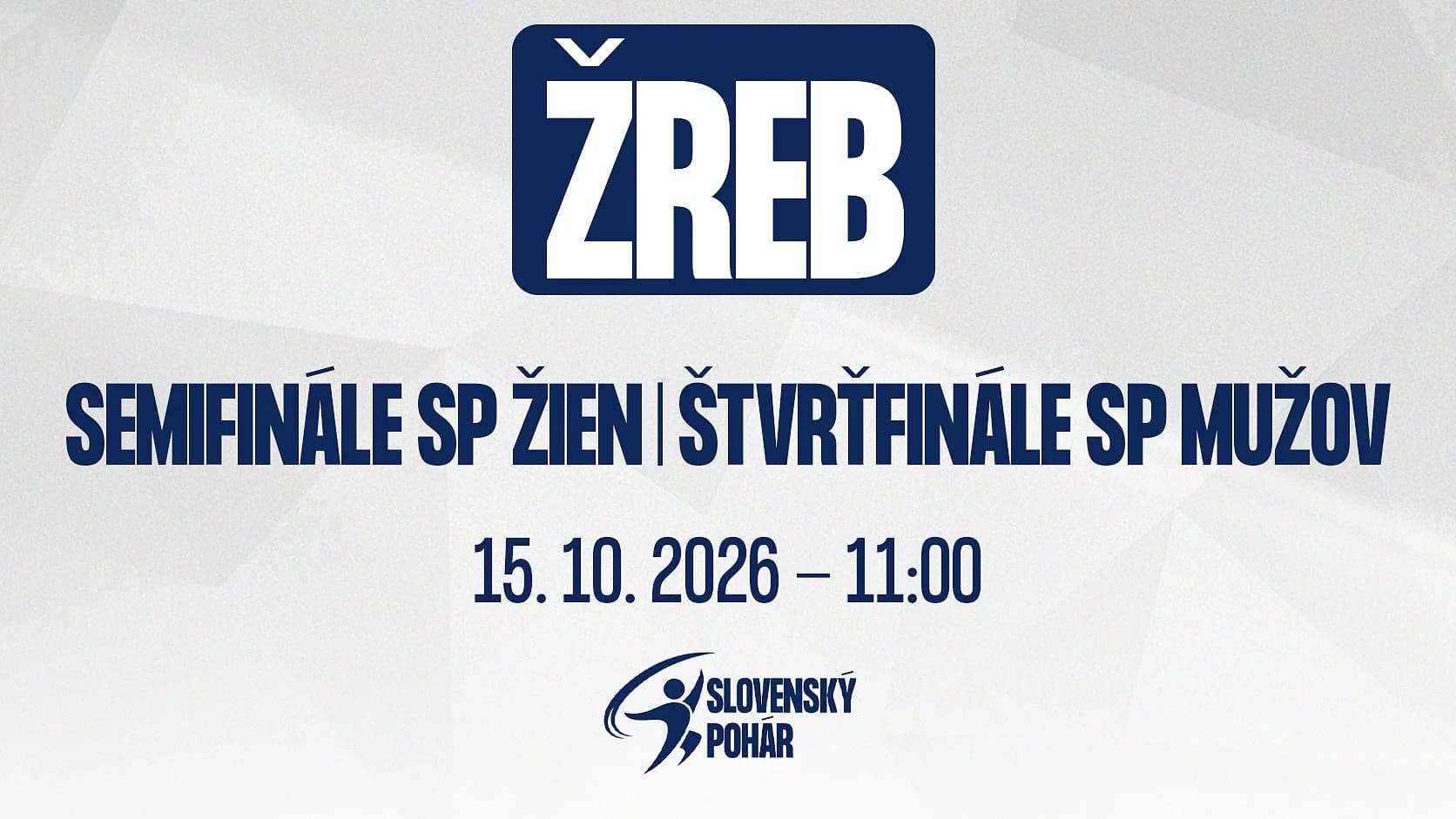SLOVENSKÝ POHÁR: VO ŠTVRTOK SPOZNÁME SEMIFINÁLOVÉ DVOJICE ŽIEN A ŠTVRŤFINÁLOVÉ DVOJICE MUŽOV
