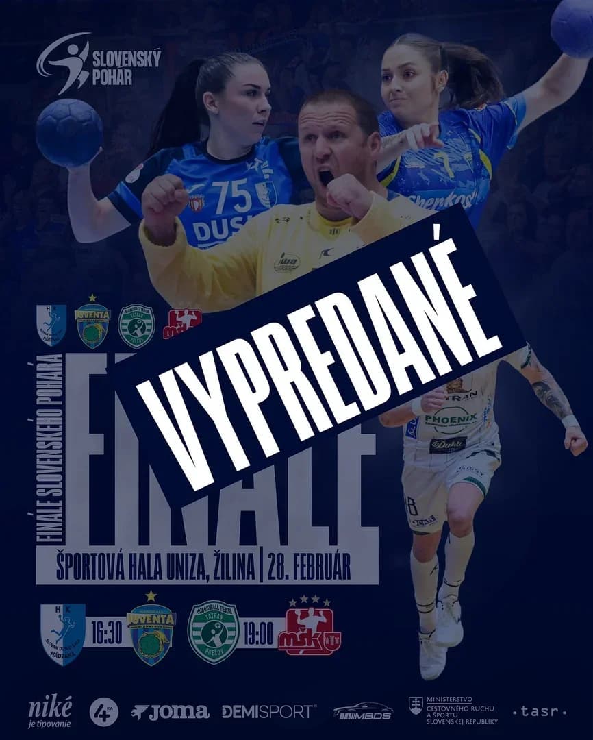 SLOVENSKÝ POHÁR: ŽILINA HLÁSI VYPREDANÉ, TEŠÍME SA NA VÁS A SKVELÚ ATMOSFÉRU