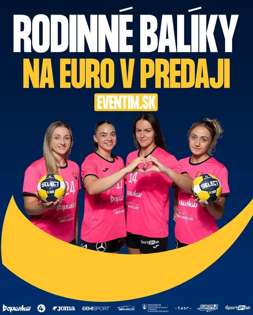 RODINA SPOLU NA TRIBÚNE: RODINNÉ BALÍČKY NA ME V HÁDZANEJ ŽIEN SÚ V PREDAJI