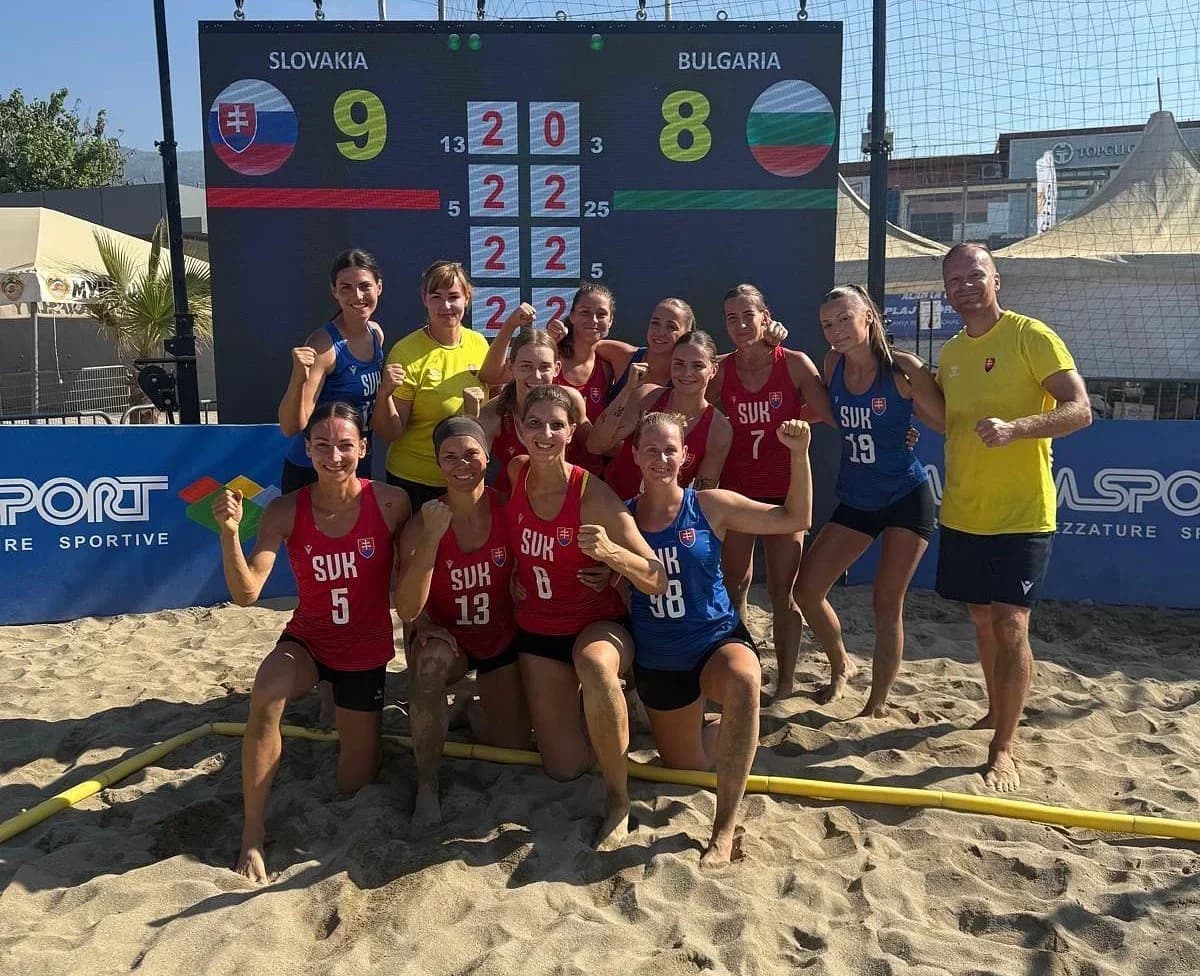 EHF BEACH EURO 2025: SLOVENKY SA DOČKALI VÍŤAZSTVA