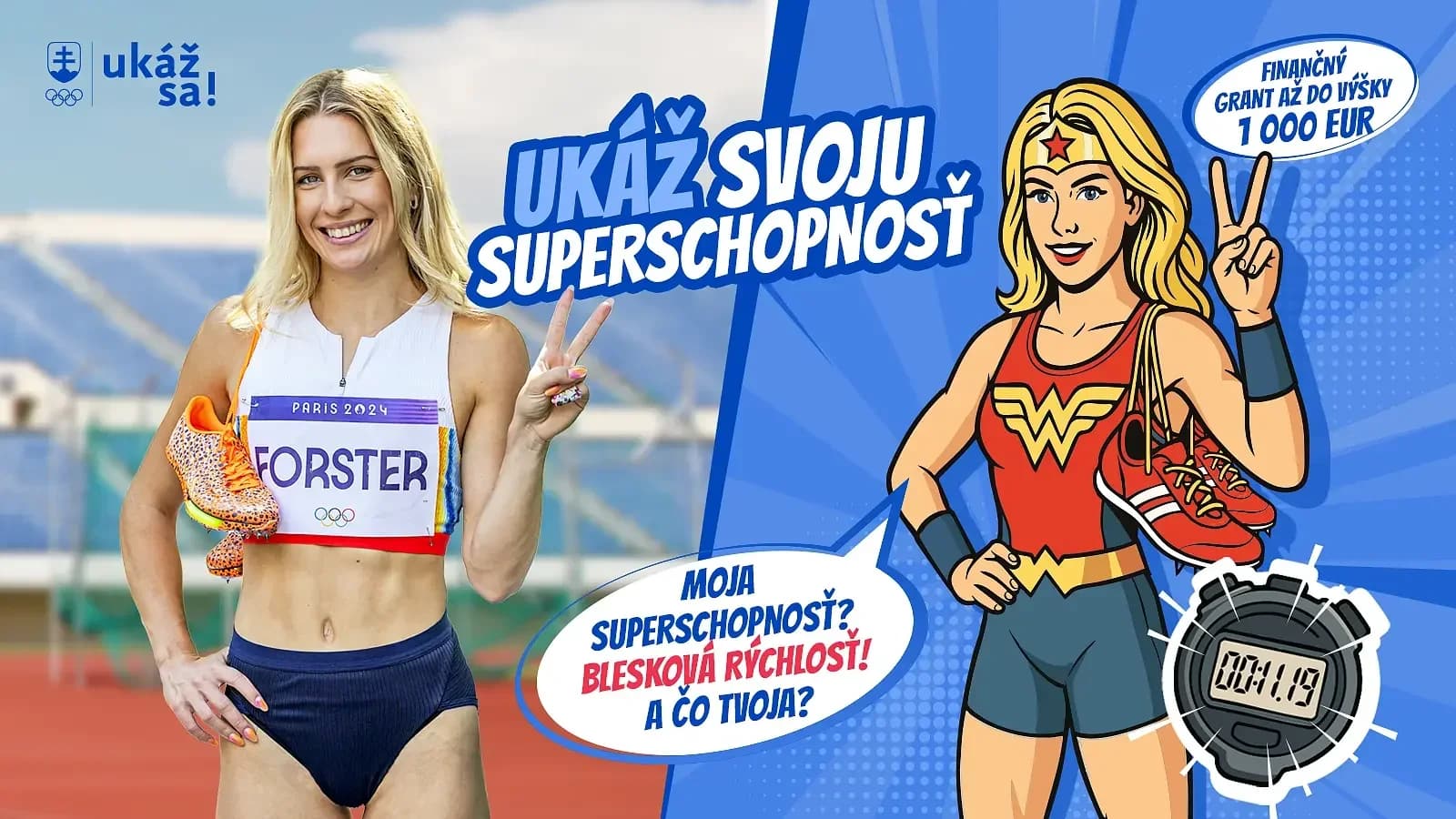 SLOVENSKÝ OLYMPIJSKÝ TÍM HĽADÁ ŠPORTOVÝCH SUPERHRDINOV, UKÁŽ SVOJU SUPERSCHOPNOSŤ