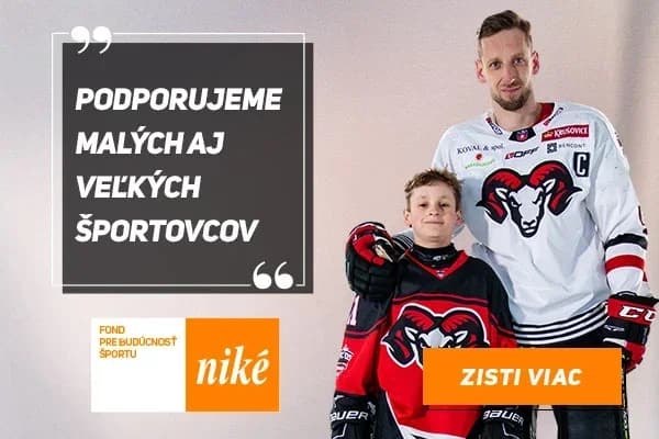 Hokejisti HC '05 Banská Bystrica podporili vďaka Fondu pre budúcnosť športu od Niké svojich športových nasledovníkov